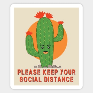 Cactus Social Distancing Magnet